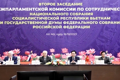 Chủ tịch Quốc hội Vương Đình Huệ và Chủ tịch Duma Quốc gia Quốc hội Liên bang Nga đồng chủ trì Phiên họp thứ 2 của Ủy ban hợp tác liên nghị viện