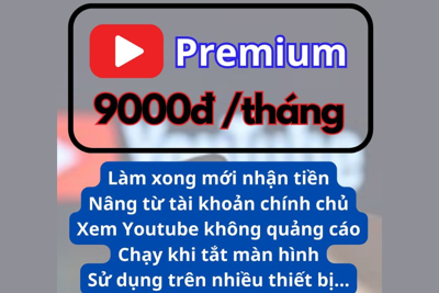 Cảnh báo sập bẫy lừa đảo trực tuyến gói YouTube Premium giá 9.000 đồng