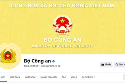 Bộ Công an ra mắt trang thông tin trên Facebook