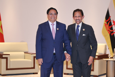 Thủ tướng Phạm Minh Chính hội kiến Quốc vương Brunei