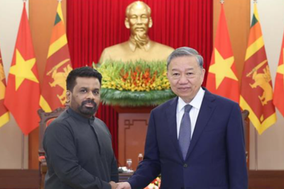Tổng Bí thư Tô Lâm tiếp Tổng thống Sri Lanka