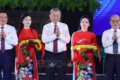 Tổng Bí thư Tô Lâm dự khai mạc Lễ hội Làng Sen toàn quốc 2025