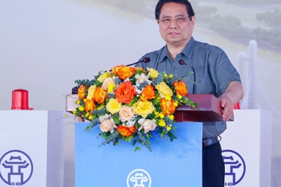Thủ tướng Chính phủ phát lệnh khởi công cầu Tứ Liên (Hà Nội)
