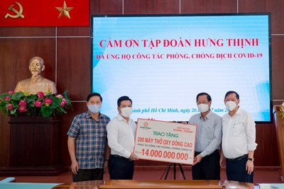 Tập đoàn Hưng Thịnh hỗ trợ khẩn cho TP. Hồ Chí Minh chống dịch