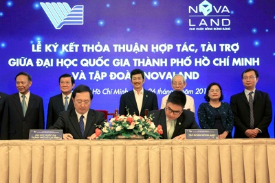Đại học Quốc gia TP. Hồ Chí Minh tiếp nhận 10 tỉ đồng tài trợ từ Tập đoàn Novaland 