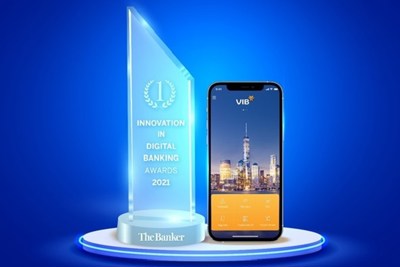 The Banker trao giải “Đổi mới sáng tạo trong lĩnh vực Ngân hàng số năm 2021” cho VIB 