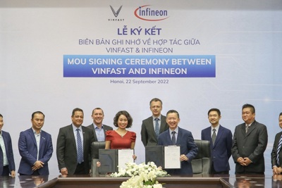 Vinfast và Infineon mở rộng hợp tác trong lĩnh vực di chuyển điện hóa