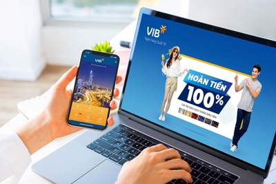 Hoàn 100% giá trị giao dịch tháng đầu với thẻ tín dụng VIB 