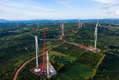 Dự án điện gió thứ hai tại Đắk Lắk vận hành thương mại