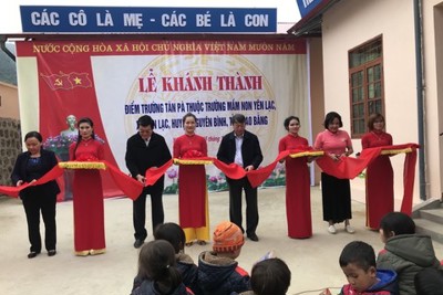 Tập đoàn Kiến Á hỗ trợ 1 tỷ đồng xây dựng trường học vùng biên giới Cao Bằng