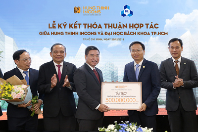 Hưng Thịnh Incons ký kết hợp tác cùng trường Đại học Bách Khoa TP. Hồ Chí Minh