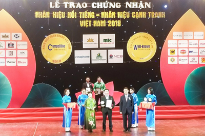 Hưng Thịnh Incons vinh dự đón nhận giải thưởng Top 10 Nhãn hiệu cạnh tranh Việt Nam 2018