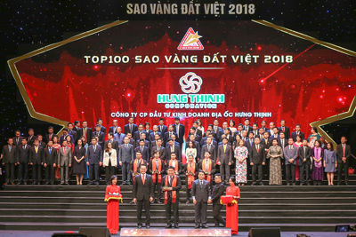 Hung Thinh Corp được vinh danh Top 100 Sao Vàng Đất Việt 2018