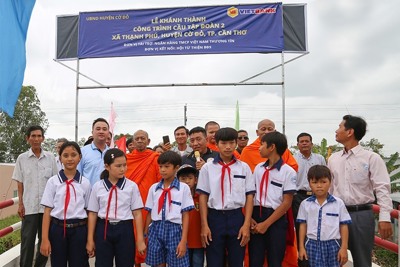 Vietbank tài trợ xây cầu giao thông nông thôn thứ 2 tại xã Thạnh Phú, Cần Thơ