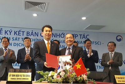 Việt Nam - Hàn Quốc ký kết ghi nhớ trong lĩnh vực tài chính Việt Nam - Hàn Quốc ký kết ghi nhớ trong lĩnh vực tài chính