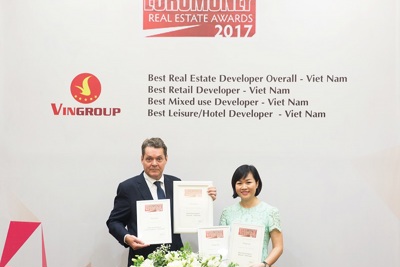 Vingroup được vinh danh "Nhà phát triển bất động sản tốt nhất Việt Nam"