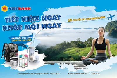 Vietbank khuyến mãi lên đến 8 tỷ đồng