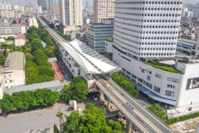 [Video] Đường sắt Nhổn – Ga Hà Nội hoàn thành 100% đường ray trên cao 