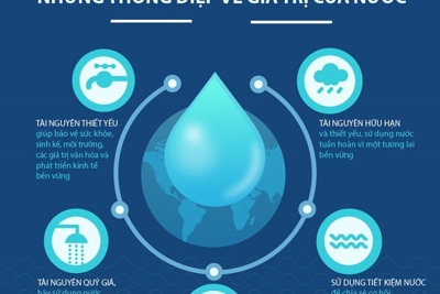 [Infographics] Ngày Nước thế giới: Những thông điệp giá trị của nước