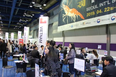 Hải sản Việt khẳng định thương hiệu ở Hội chợ hải sản quốc tế Seoul