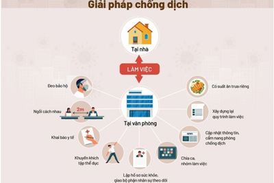 [Infographics] Bộ ba giải pháp đương đầu Covid-19 của doanh nghiệp Việt