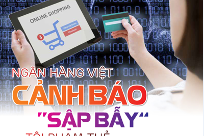 [Infographics] Ngân hàng Việt cảnh báo "sập bẫy" tội phạm thẻ