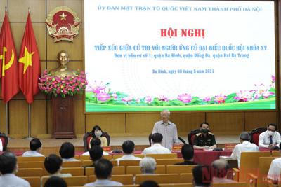 Tổng Bí thư Nguyễn Phú Trọng tham dự Hội nghị tiếp xúc với cử tri TP. Hà Nội