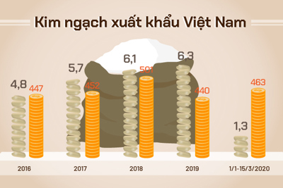 [Infographics] Những nước nào đang nhập khẩu gạo Việt nhiều nhất