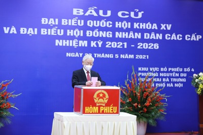 Tổng Bí thư Nguyễn Phú Trọng: "Tôi tin chắc rằng cuộc bầu cử lần này thành công tốt đẹp"