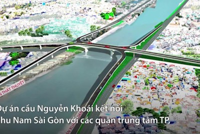 [Video] Cầu hơn 2.000 tỷ nối khu Nam Sài Gòn