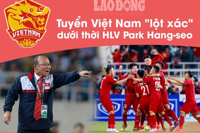 Tuyển Việt Nam "lột xác" trên bảng xếp hạng FIFA ra sao thời HLV Park Hang-seo?
