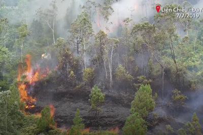 [Video] Nóng: 2 ha rừng ở Đà Nẵng cháy ngùn ngụt