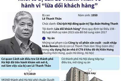 [Infographics] Nóng: Đại gia điếu cày Lê Thanh Thản bị khởi tố về hành vi "lừa dối khách hàng"