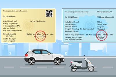 [Infographics] Khác biệt giữa giấy đăng ký xe cũ và mới