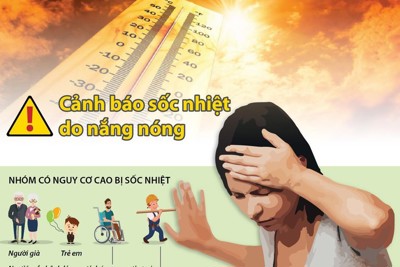 [Infographics] Cảnh báo sốc nhiệt do nắng nóng cao độ