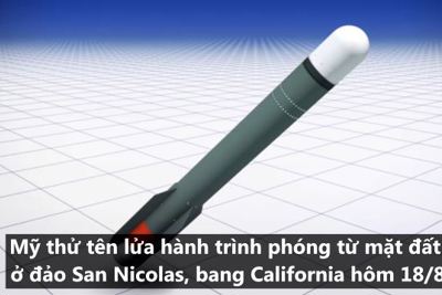 [Video] Mẫu tên lửa Mỹ phóng thử sau khi rút khỏi hiệp ước INF 