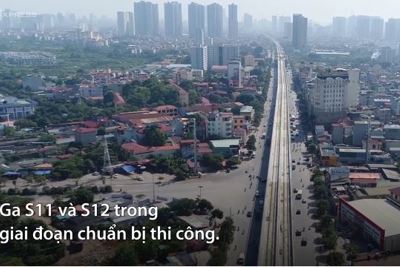 [Video] Đào ga ngầm đường sắt Nhổn - ga Hà Nội