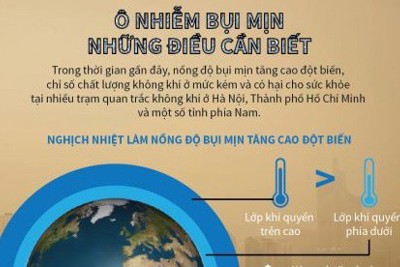 [Infographics] Ô nhiễm bụi mịn - những điều cần biết 