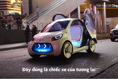[Video] Xe điện không tay lái đầu tiên của Mercedes lộ diện