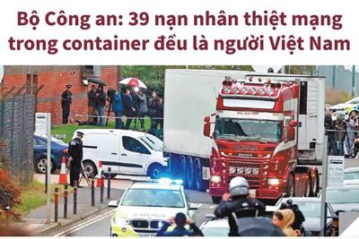 [Infographics] 39 nạn nhân chết trong container đều là người Việt