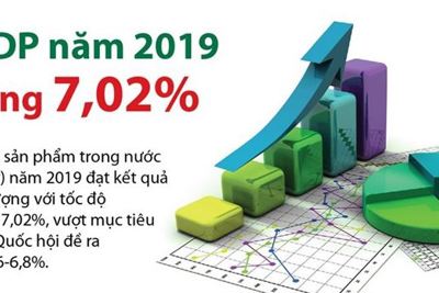 [Infographics] GDP năm 2019 tăng 7,02%, vượt mục tiêu đề ra