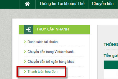 Vietcombank triển khai dịch vụ thanh toán tiền điện tại Thanh Hóa