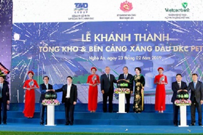  Khánh thành Tổng kho và bến cảng xăng dầu DKC Petro do Vietcombank tài trợ vốn