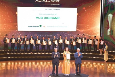 VCB Digibank nhận giải thưởng Sao Khuê 2021