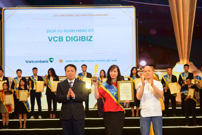 VCB DigiBiz của Vietcombank nhận giải thưởng Sao Khuê 2022