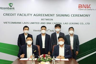 Vietcombank Lào tài trợ 10 triệu USD vốn tín dụng cho BNK Capital Lao Leasing Co.,LTD