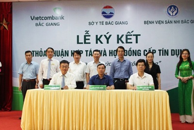 Vietcombank Bắc Giang hợp tác toàn diện cùng Sở Y tế Bắc Giang