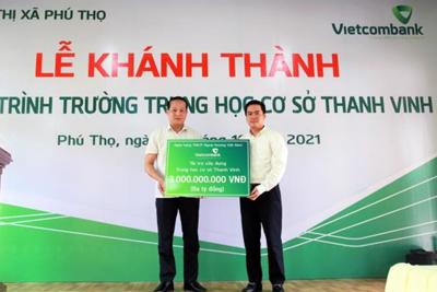 Vietcombank tài trợ 03 tỷ đồng xây dựng trường học tại Phú Thọ