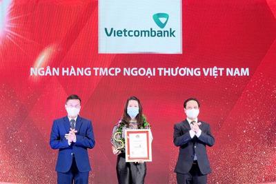 Vietcombank dẫn đầu 10 ngân hàng thương mại uy tín năm 2021