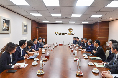 Lãnh đạo cấp cao của Vietcombank và Mizuho gặp gỡ, chia sẻ ý tưởng hợp tác